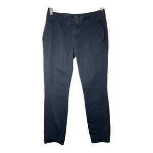 Prana Black Chino Pants Slacks Stretchy Sz 8 Womens